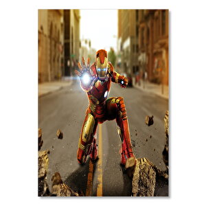 Ahşap Tablo Avengers Iron Man Stop! 50x70 cm