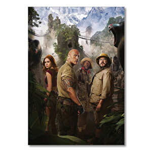 Ahşap Tablo Jumanji The Next Level Dwayne Johnson 25x35 cm