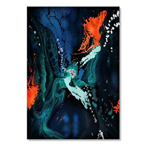 Ahşap Tablo Renk Cümbüşü Soyut Dalgalar 50x70 cm