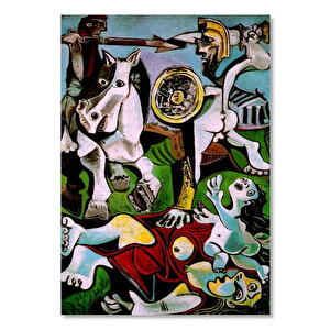 Ahşap Tablo The Rape Of The Sabine Women, By Pablo Picasso 2 35x50 cm