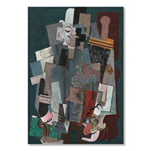Ahşap Tablo Man With A Pipe, 1915 By Pablo Picasso 50x70 cm