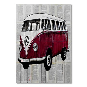 Ahşap Tablo Volkswagen Minibüs 50x70 cm