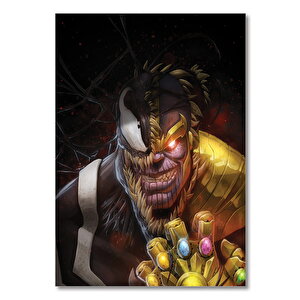 Ahşap Tablo Thanos Vs Venom Artwork 50x70 cm