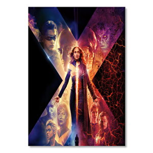Ahşap Tablo Dark Phoenix Big X 25x35 cm