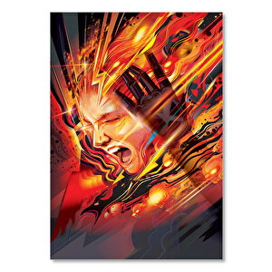 Ahşap Tablo Dark Phoenix Jean Grey Art 35x50 cm