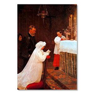 Ahşap Tablo First Communion By Pablo Picasso 25x35 cm