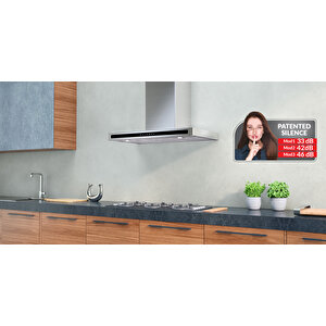 F10 90 Cm Ankastre Flat Sessiz Davlumbaz