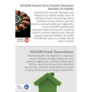 Kügerr A100 60 Cm Sürgülü Inox Sessiz Aspiratör