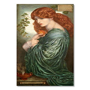 Ahşap Tablo Dante Gabriel Rossetti Proserpine Yağlıboya 35x50 cm