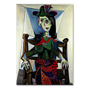 Ahşap Tablo Dora Maar Au Chat, 1941 By Pablo Picasso 25x35 cm