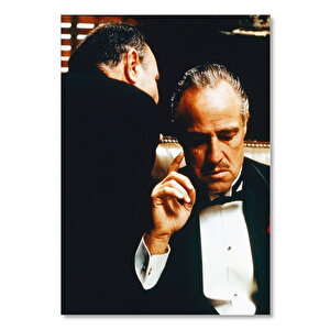 Ahşap Tablo Marlon Brando The Godfather 35x50 cm