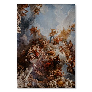 Ahşap Tablo Rönesans Melekler Yağlıboya 50x70 cm