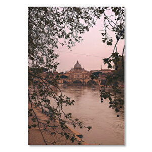 Ahşap Tablo Roma St Peters Katedrali 50x70 cm