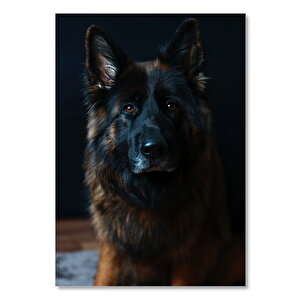 Ahşap Tablo Kahverengi Siyah K 9 35x50 cm