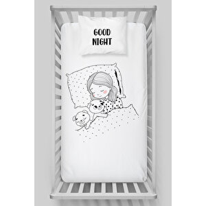 Lastikli Çarşaf Seti (60x120+15) - Pure Baby Serisi - Good Night Dream