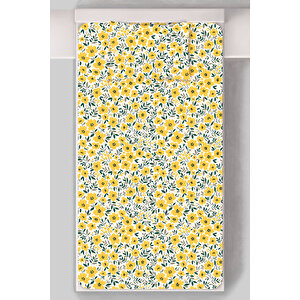 Lastikli Çarşaf Seti (90x190+20) - Iconic Serisi - Sarı Minik Çiçekler