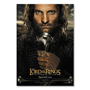 Ahşap Tablo Yüzüklerin Efendisi Kralın Dönüşü Aragorn