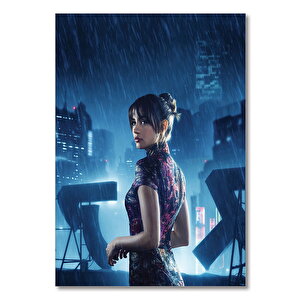 Ahşap Tablo Blade Runner Ana De Armas Görseli 35x50 cm