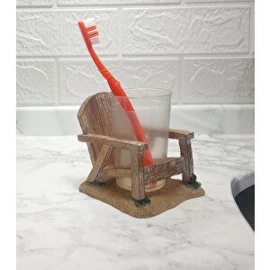 Diş Fırçalık Ve Macunluk Sandalye Poliresin 13x11x10cm 200ml