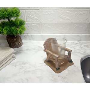 Diş Fırçalık Ve Macunluk Sandalye Poliresin 13x11x10cm 200ml