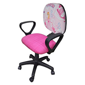 Çocuk Koltuğu Prenses Desenli Çocuk Odası Ders Çalışma Sandalyesi ofis koltuğu