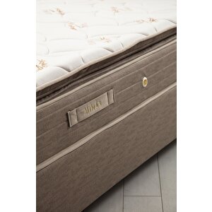 Orina Baza Başlık Pedli Yatak Seti 90x190