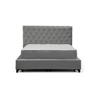 Deluxe Baza+başlık+sonata Yatak Gri 140x200