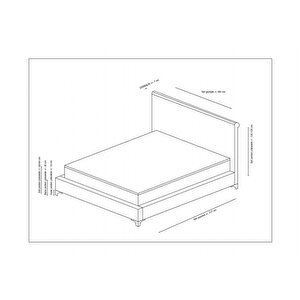 Deluxe Baza+başlık+sonata Yatak Gri 140x200