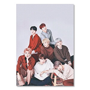Ahşap Tablo Bts Koreli Gençler Masum Yüzler 25x35 cm