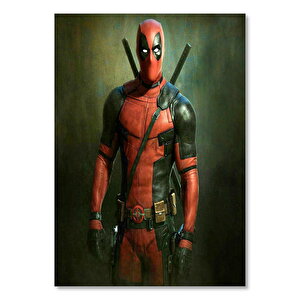 Ahşap Tablo Film Karekteri Savaşçı Deadpool 25x35 cm