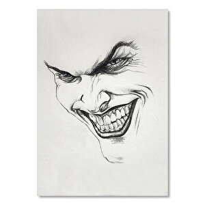 Ahşap Tablo Joker Karakalem Çalışması Görseli 35x50 cm
