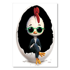 Ahşap Tablo Disney's Chicken Little Kırıkyumurta Görseli 25x35 cm