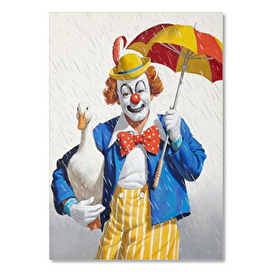 Ahşap Tablo Arthur Sarnoff Palyaço Resim 25x35 cm