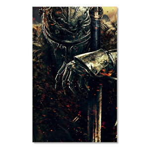 Ahşap Tablo Dark Souls 2 Savaşçı Şövalye 35x50 cm