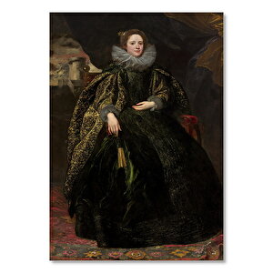 Ahşap Tablo Marchesa Brigida Spinola Doria 1623 25x35 cm