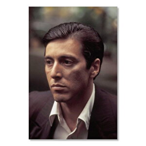 Ahşap Tablo Al Pacino 1972 Corleone Ailesi 35x50 cm