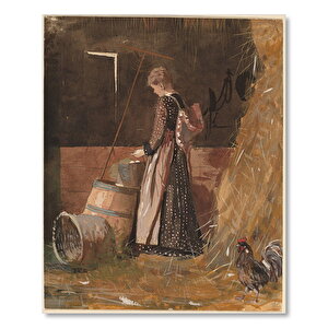 Ahşap Tablo Taze Yumurtalar Çalışması Winslow Homer 1874 25x35 cm