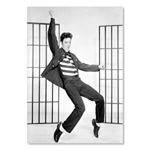 Ahşap Tablo Elvis Presley Dans Ediyor 35x50 cm