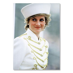 Ahşap Tablo Princess Diana Denizci Kıyafeti 50x70 cm