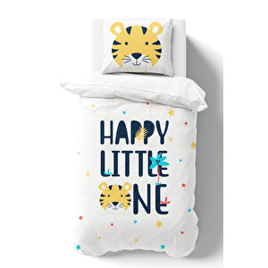 Organik Tek Kişilik Nevresim Takımı - Pure Baby Serisi - Happy Lion