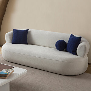 Eymense Roma Üçlü Koltuk Beyaz