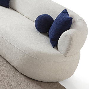 Eymense Roma Üçlü Koltuk Beyaz