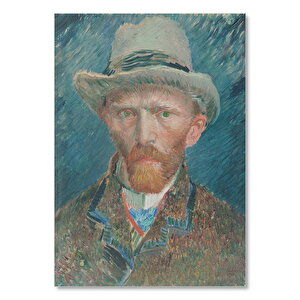 Ahşap Tablo Vincent Van Gogh Kendi Portresi 35x50 cm