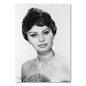 Ahşap Tablo Sophia Loren Tanrıça 25x35 cm