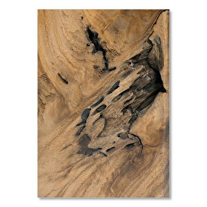 Ahşap Tablo Ağaç Kütüğü Detay Yakın Çekim 25x35 cm