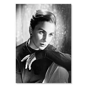Ahşap Tablo Oyuncu Jean Simmons 25x35 cm