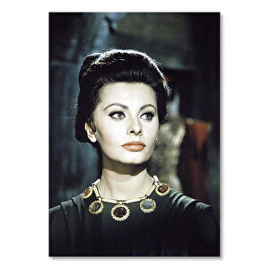 Ahşap Tablo Sophia Loren Roma İmparatorluğunun Düşüşü 35x50 cm