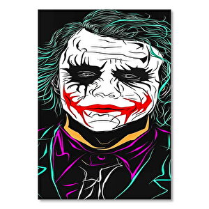 Ahşap Tablo Joker Neon Çizim 50x70 cm