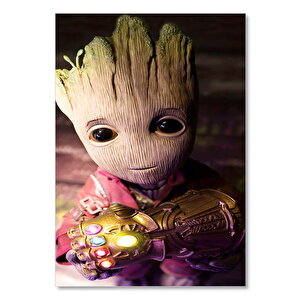 Ahşap Tablo Baby Groot 25x35 cm
