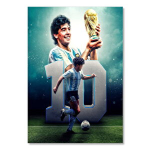 Ahşap Tablo Diego Maradona 1986 Dünya Kupası